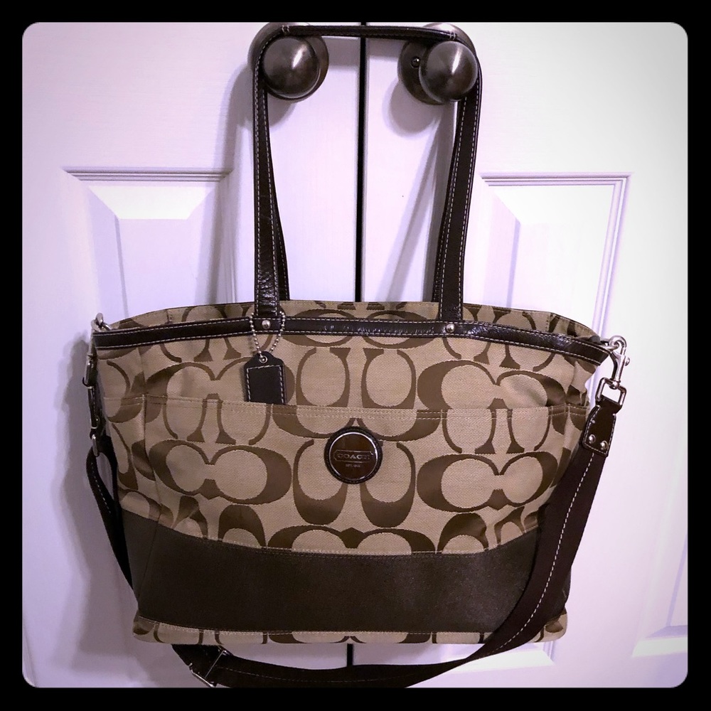 Authentic coach diaper bag